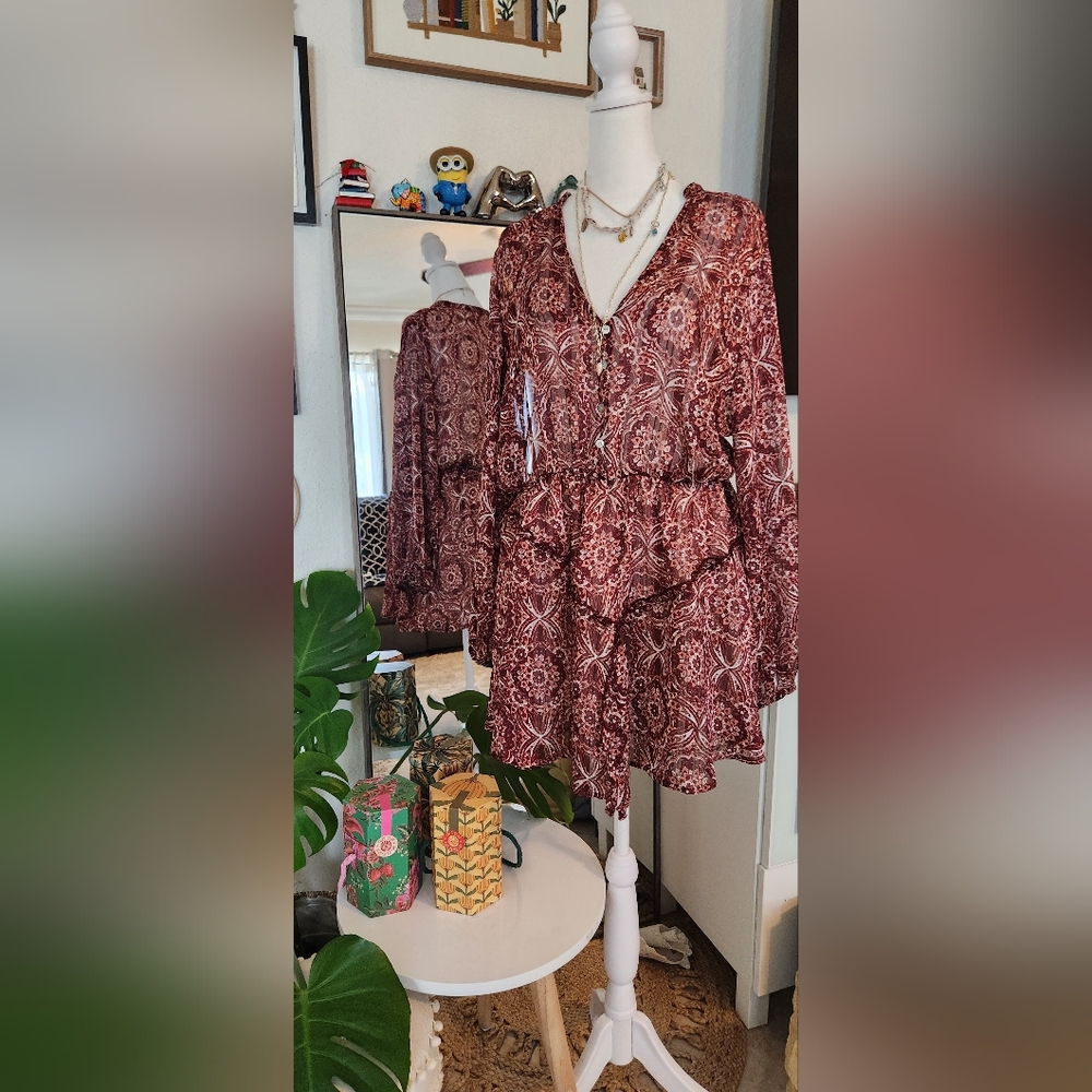 Zara Printed Mini Dress